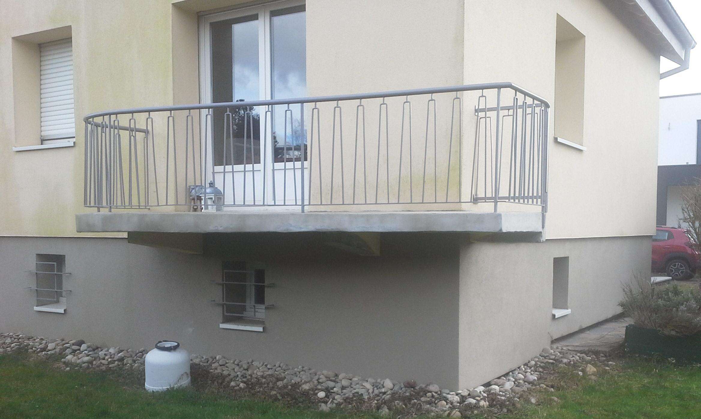 Extension de balcon Vézelois 90 - Avant